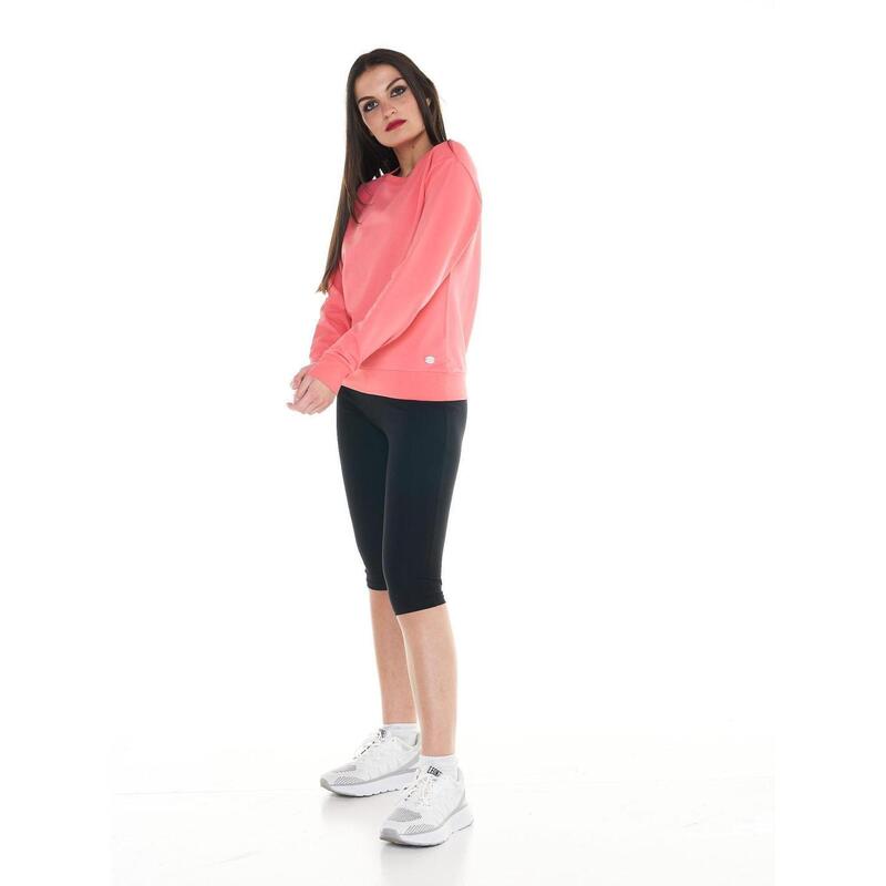 Sudadera de mujer con cuello redondo Leone Basic