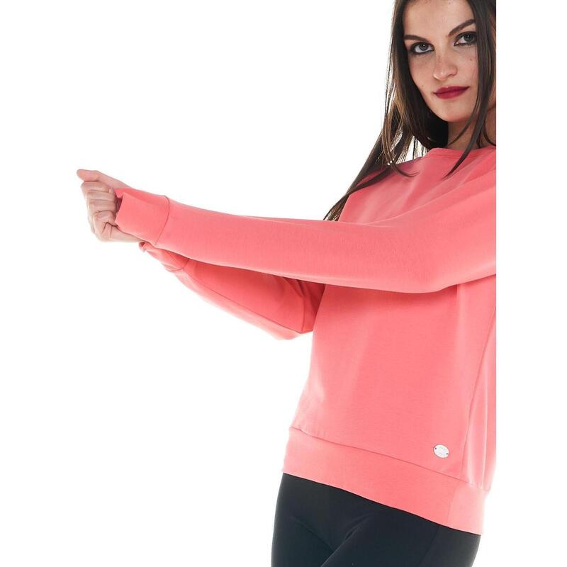 Sweat-shirt Femme Whistles Col Rond Rouge Corail Taille M - 100% Coton, Occasion En Très Bon état