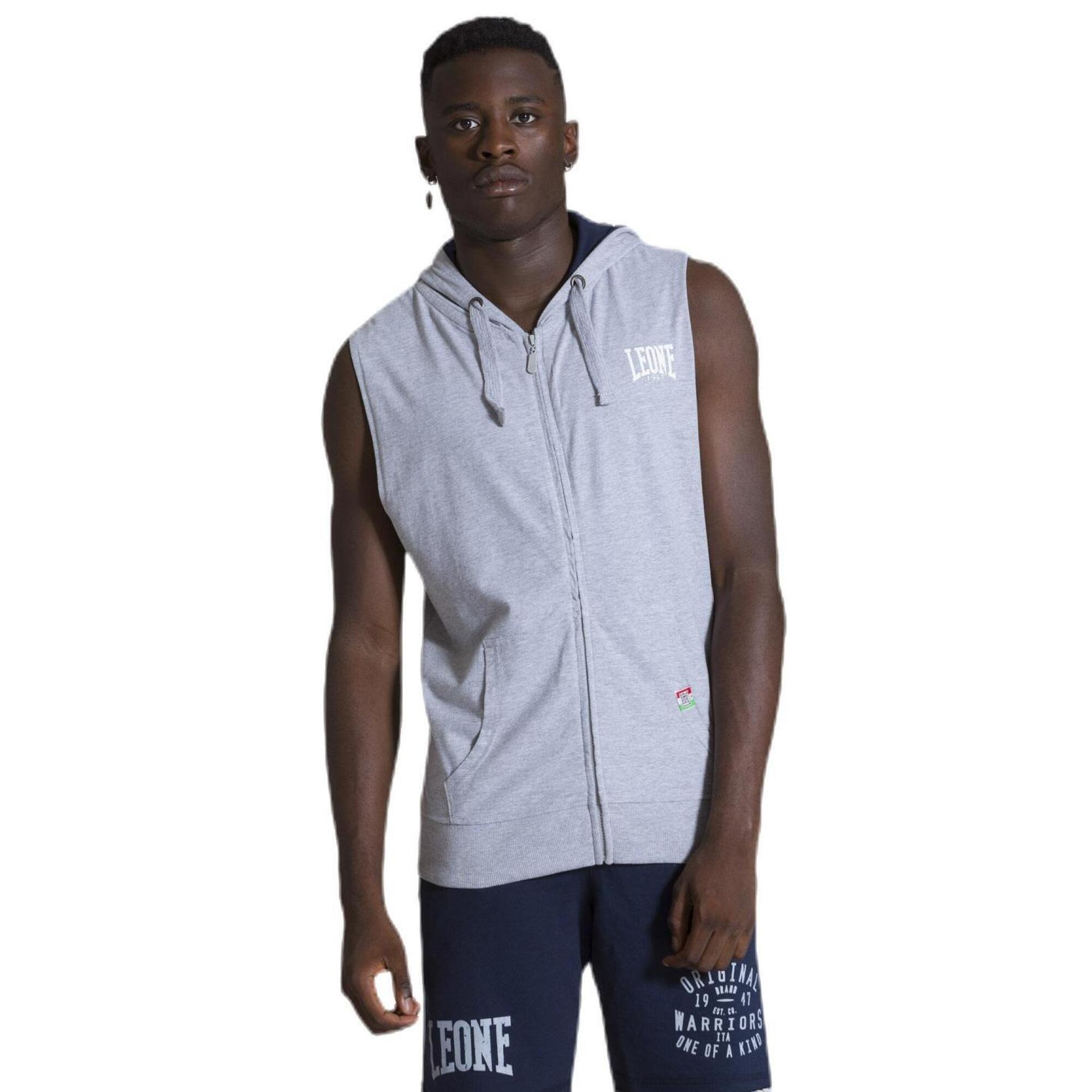 Leone 1947 Apparel - Sweat-shirt À Capuche Sans Manches Pour Homme Avec Zip Leone 1947 Apparel - Pull Sans Manche - Gris - 48 Xl - Decathlon