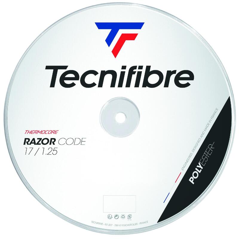 Naciąg tenisowy Tecnifibre Razor Code szpula 200 m. white 1,20 mm