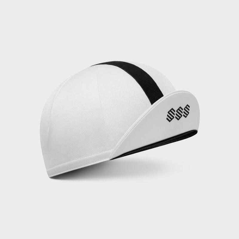 Casquette vélo rétro Cyclisme Homme et Femme Drift Blanc