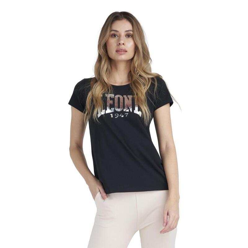 T-shirt maxi logo donna con maniche corte Training