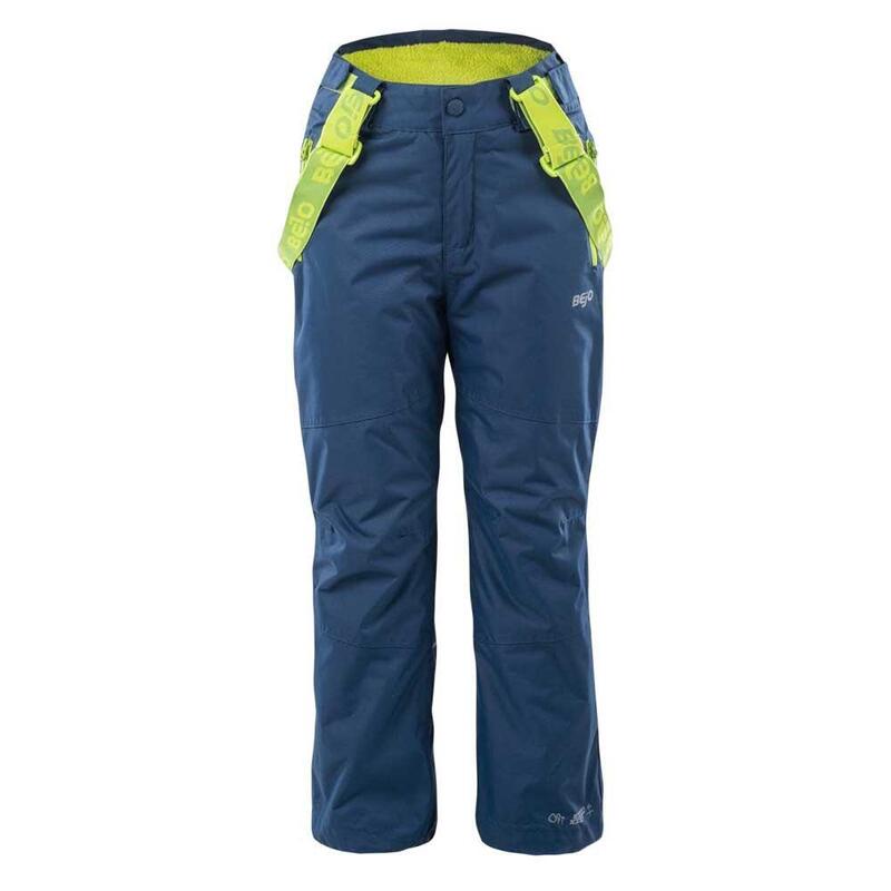 Bambini Pantaloni Da Sci Bejo Jarmo Blu Immobiliare Verde Lime