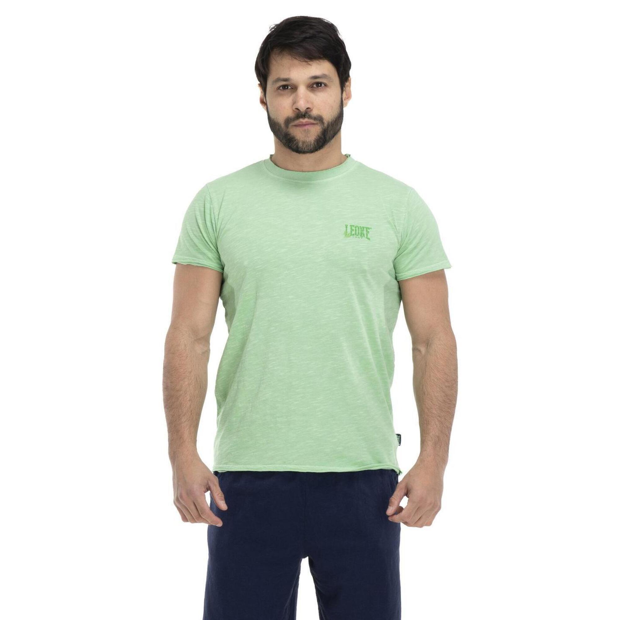 T-shirt męski z efektem sprania plaży