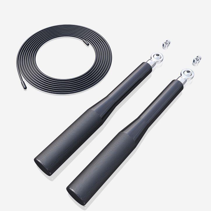 Corde à sauter Gorilla Sports - Aluminium - Noir - 300 cm - Speedrope