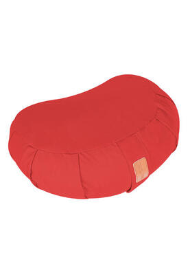 Yogakussen - meditatie - halve maan vorm - spelt - rood