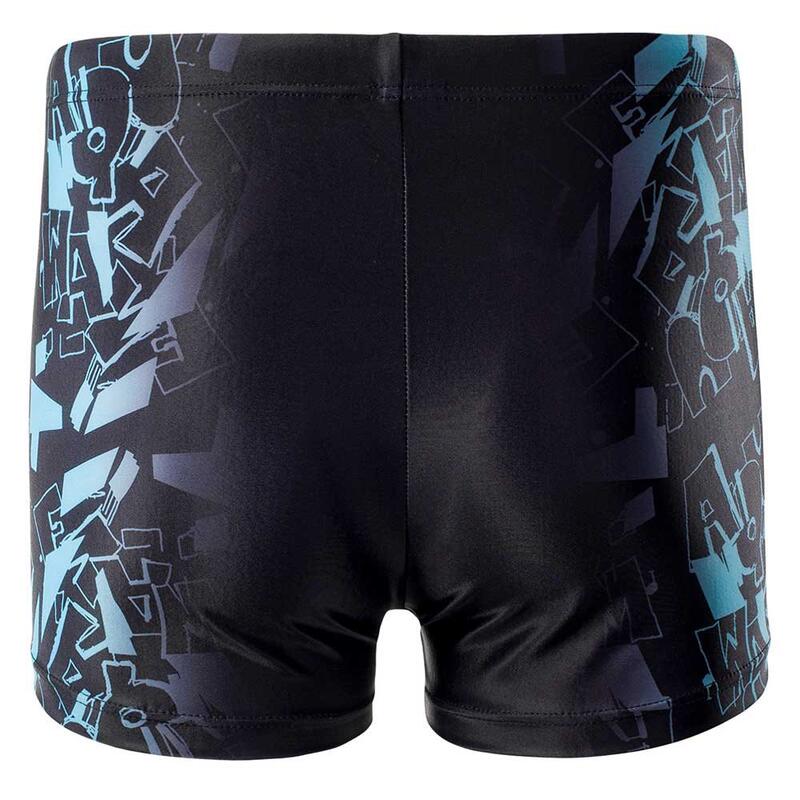 Costume Da Bagno A Pantaloncino Uomo Aquawave Atos Nero Ibis Scarlatto