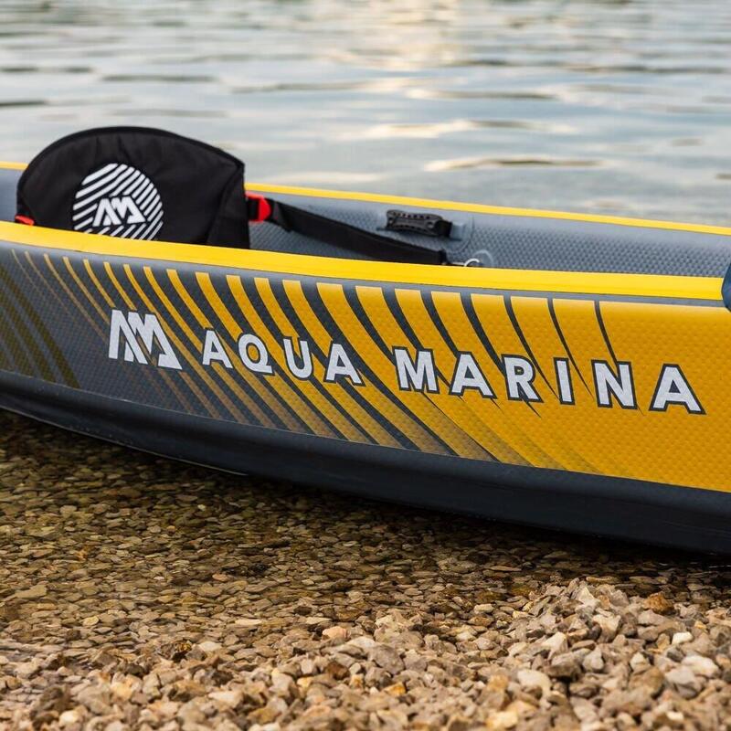 Kayak Insuflável Aqua Marina Tomahawk AIR-K 375 Modelo 2023 Laranja e Azul