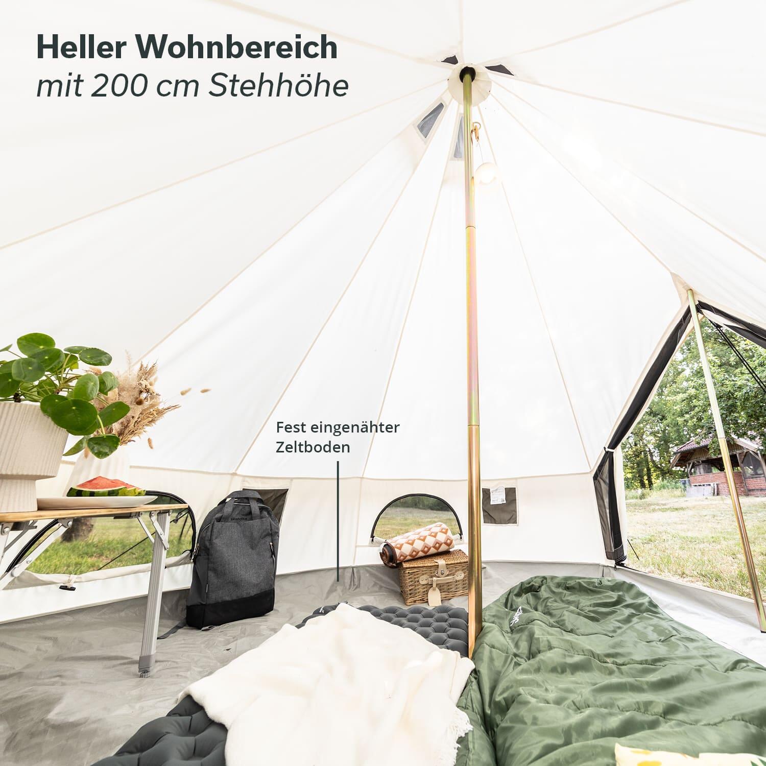 Tipi-Zelt - Tipi Jatuni 300 Protect - für 3 Personen - eingenähter Zeltboden 5/8