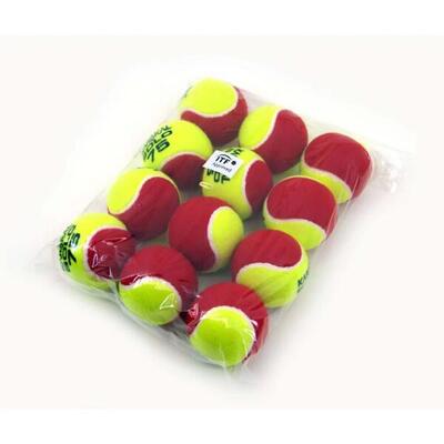 Set van 12 tennisballen voor kinderen karakal solo 75