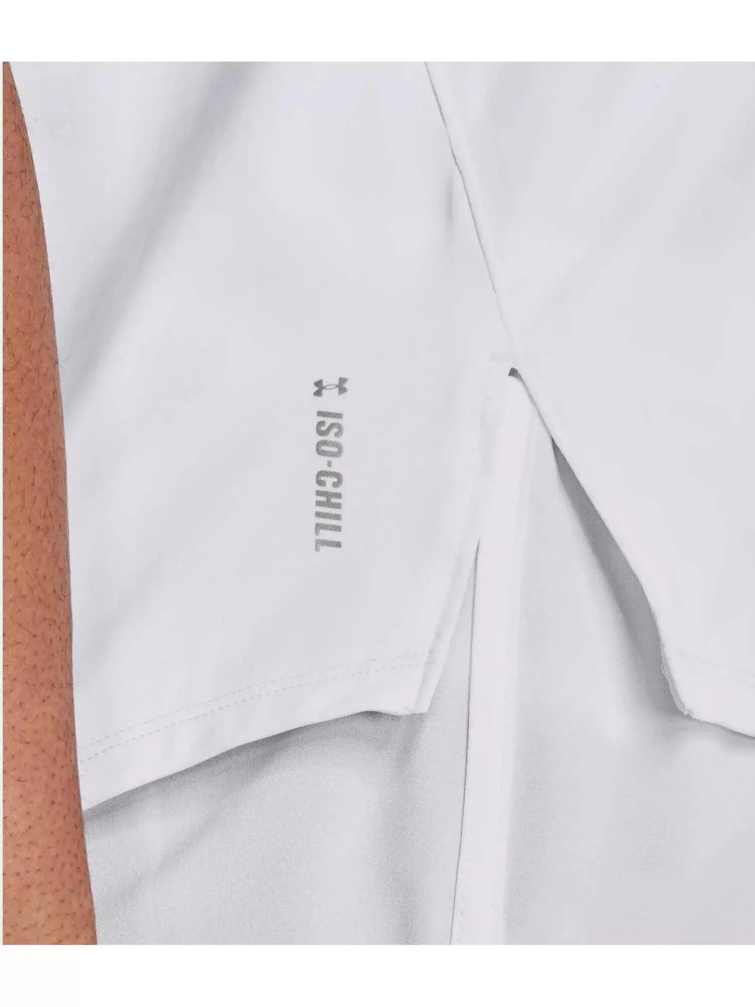 UA IsoChill 200 Laser Tee női rövid ujjú sport póló - fehér 5/6