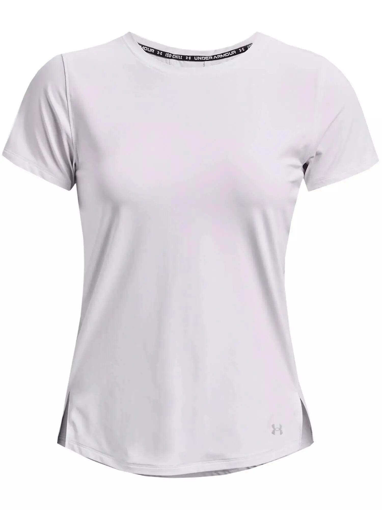 UA IsoChill 200 Laser Tee női rövid ujjú sport póló - fehér 3/6