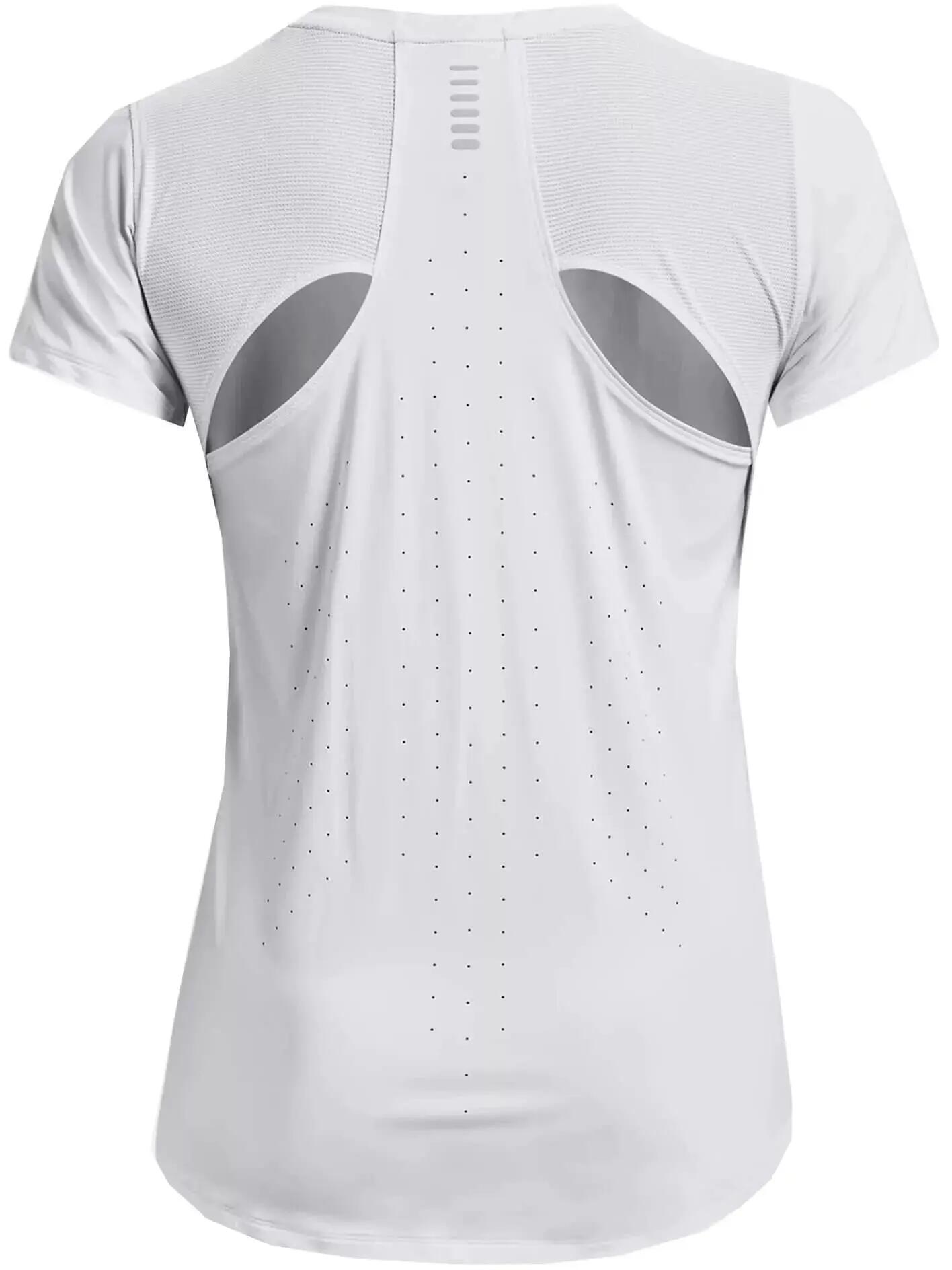UA IsoChill 200 Laser Tee női rövid ujjú sport póló - fehér 4/6