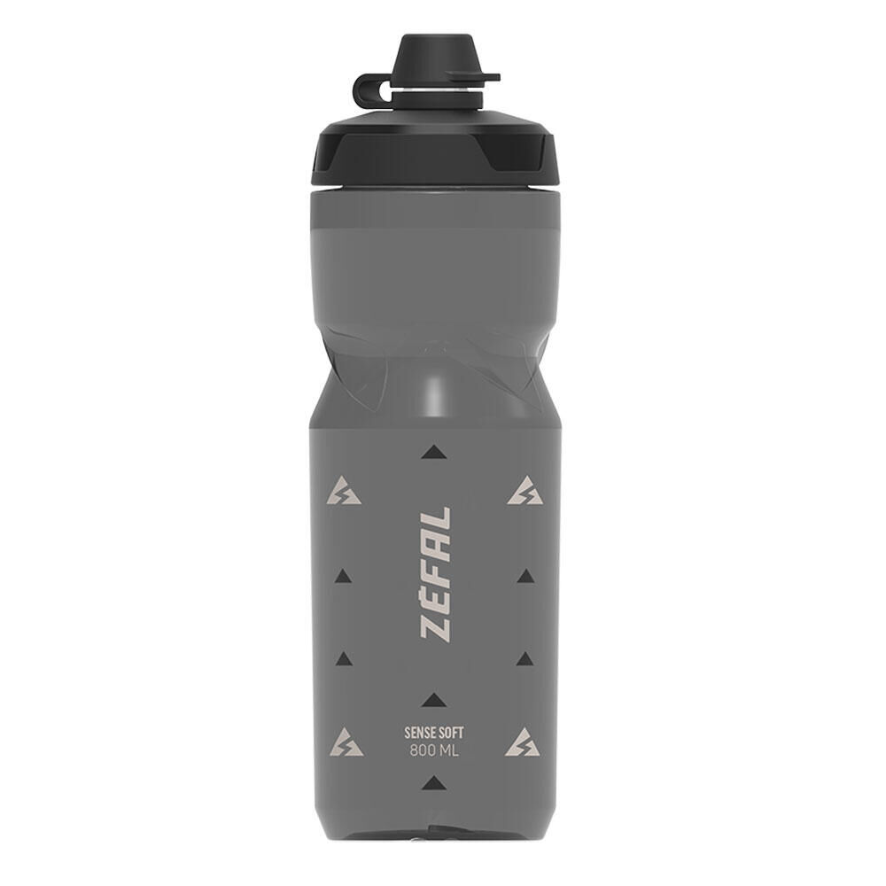 ZEFAL Zefal Sense Soft 80 No-Mud Water Bottle - Smoked Black