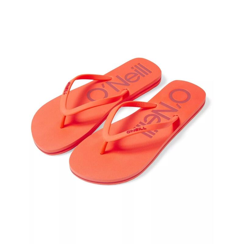 Papcie (klapki) damskie Profile Logo Sandals - pomarańczowy