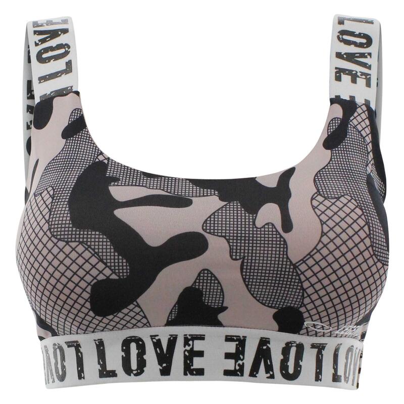 Soutien-Gorge de Sport Femme Armée Rose