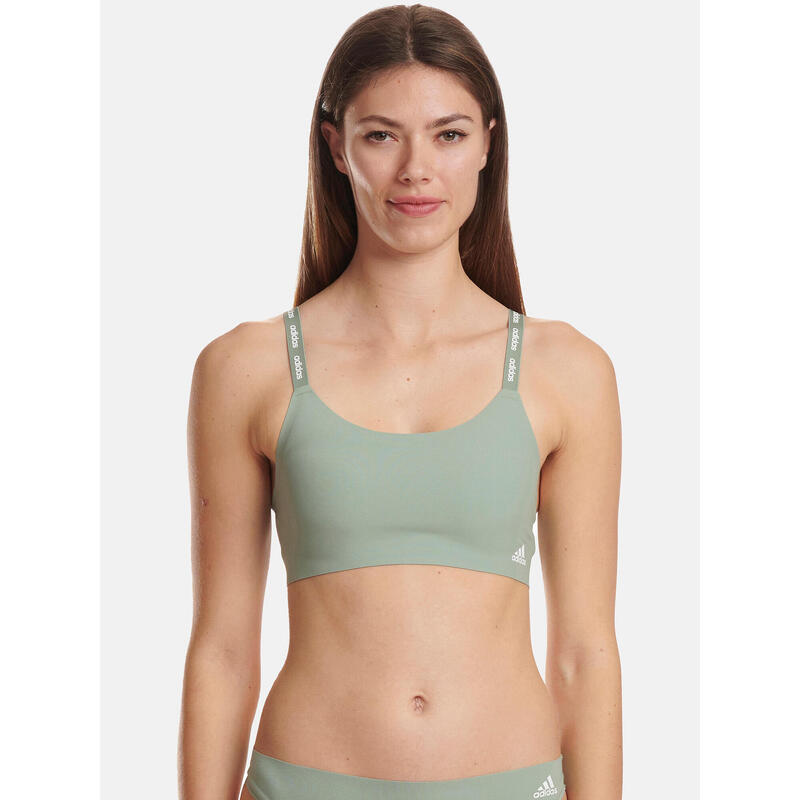 Bustier sportlich soft Damen - SCOOP LOUNGE BRA grün