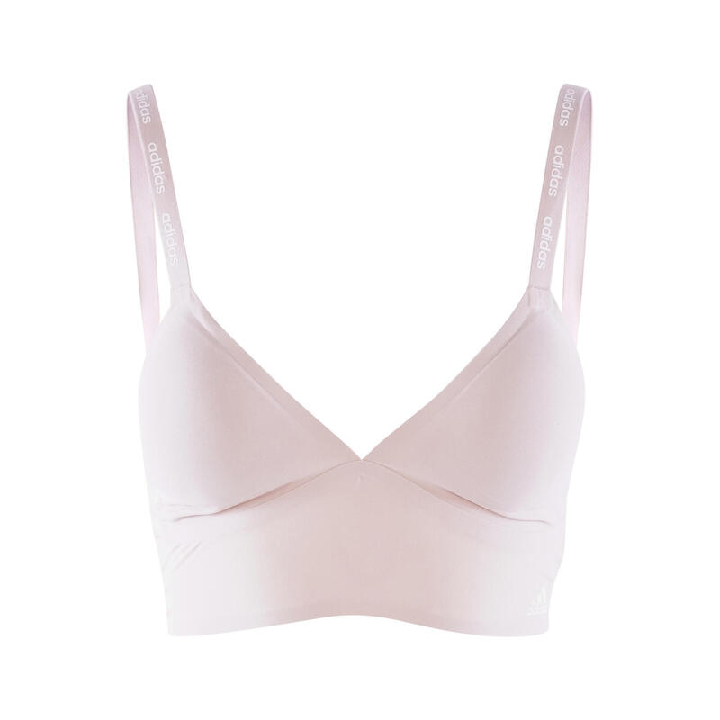 Bügelloser BH bequemer Halt Damen - LONGLINE BRALETTE rosa