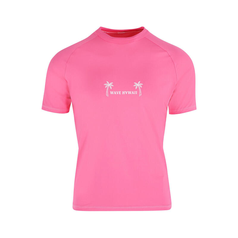 Surfen T-Shirt atmungsaktiv unisex - Rash Guard Vest rosa