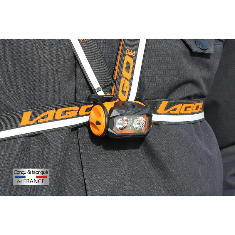 Lampe pectorale LPR2.0 – Trail, Randonnée –  Fabrication FRANCE