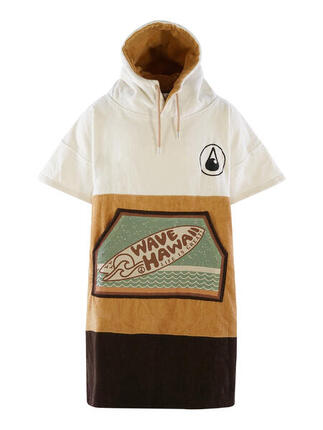 Poncho Wave Hawaii Cotton Velours Poncho Campeche S-M WH4050 Multicolore 95 x 70