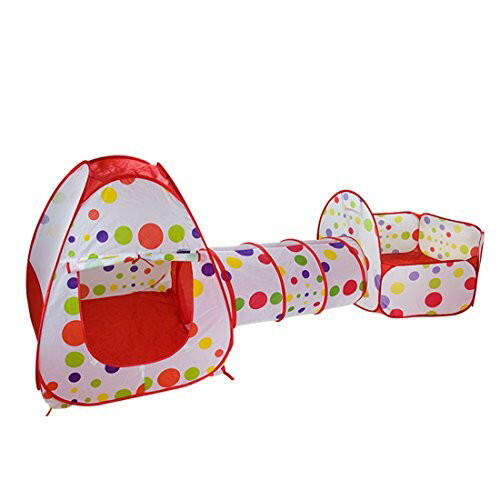 Loc de joaca pliabil, 330x120x95 cm, roz