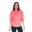 Sweatshirt met capuchon en ritssluiting met 3/4 mouwen voor dames Leone Basic