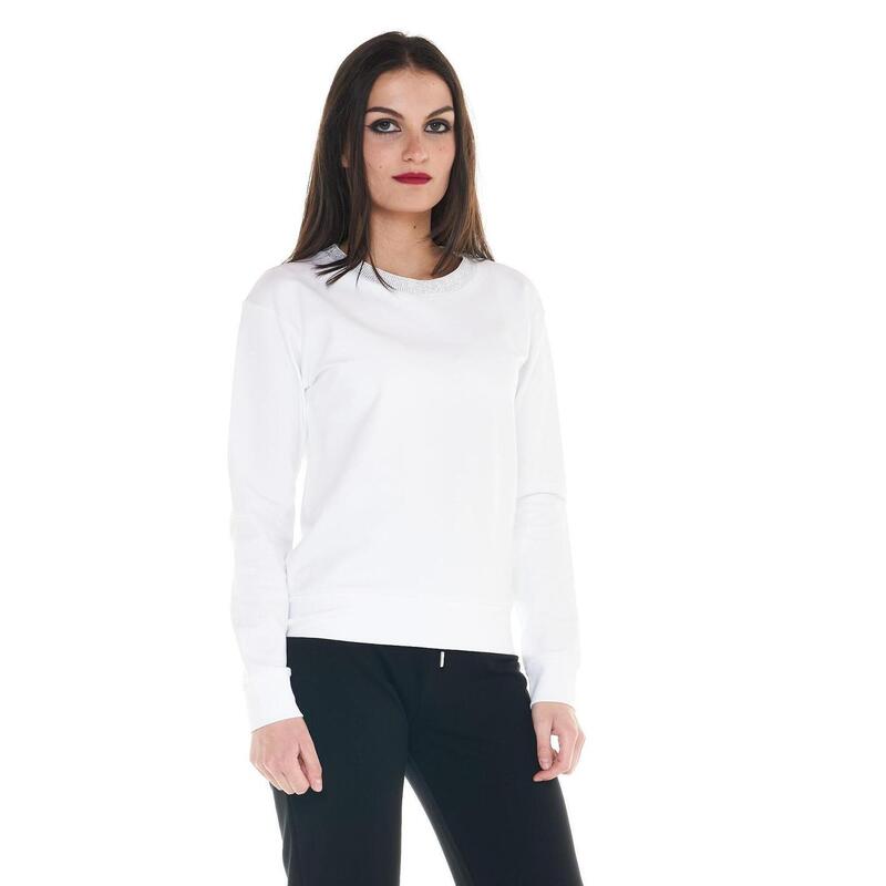 SweatShirt Mulher Cristal Shine com gola redonda