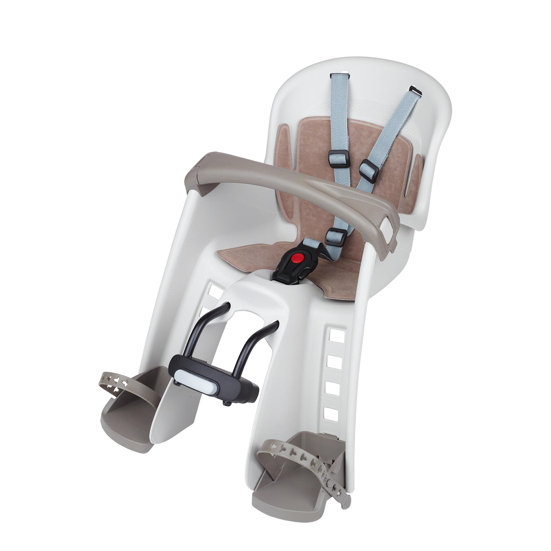 POLISPORT MOVE Seggiolino Anteriore Da Bicicletta Per Bambini Bilby Junior+ Crema/Marrone