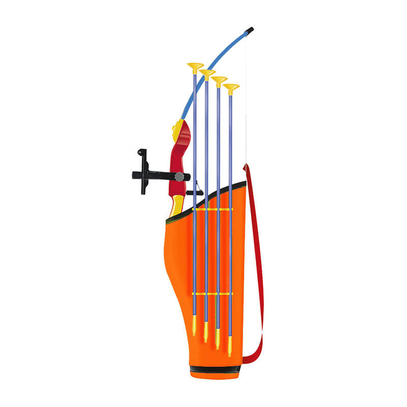 Arc cu infrarosu 76 cm pentru copii, 4 sageti si tolba