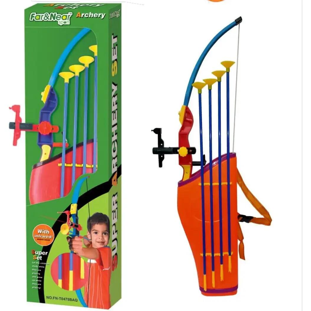 Arc cu infrarosu 76 cm pentru copii, 4 sageti si tolba 7/7