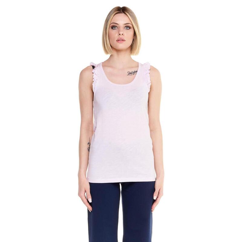 Sparkly dames tanktop met volants