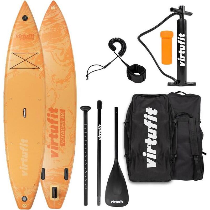 Supboard Voyager 381 - Oranje - Inclusief accessoires en draagtas