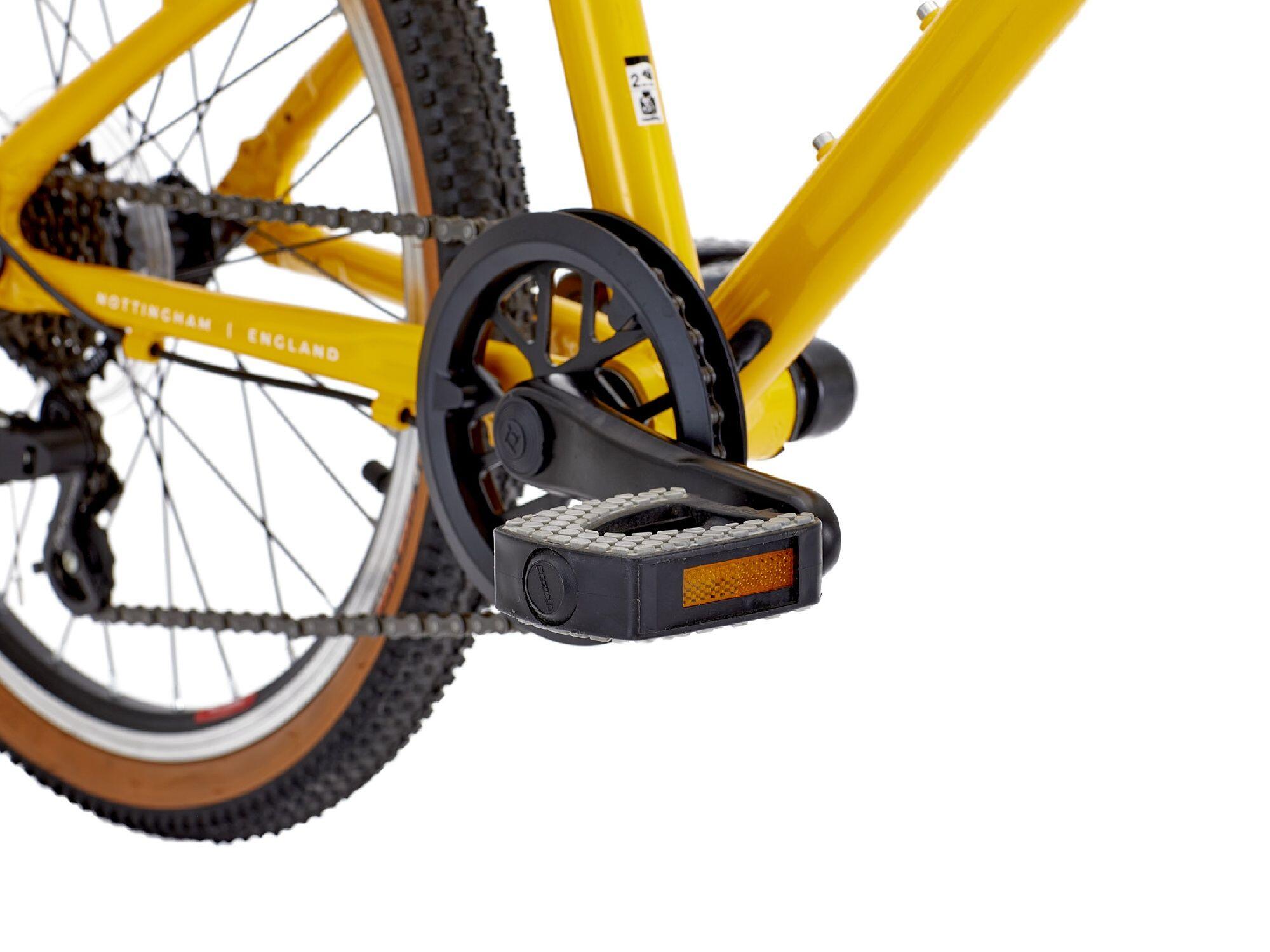 Raleigh POP 20" 6 Speed Alloy Childrens Bike MUSTARD YELLOW 3/5