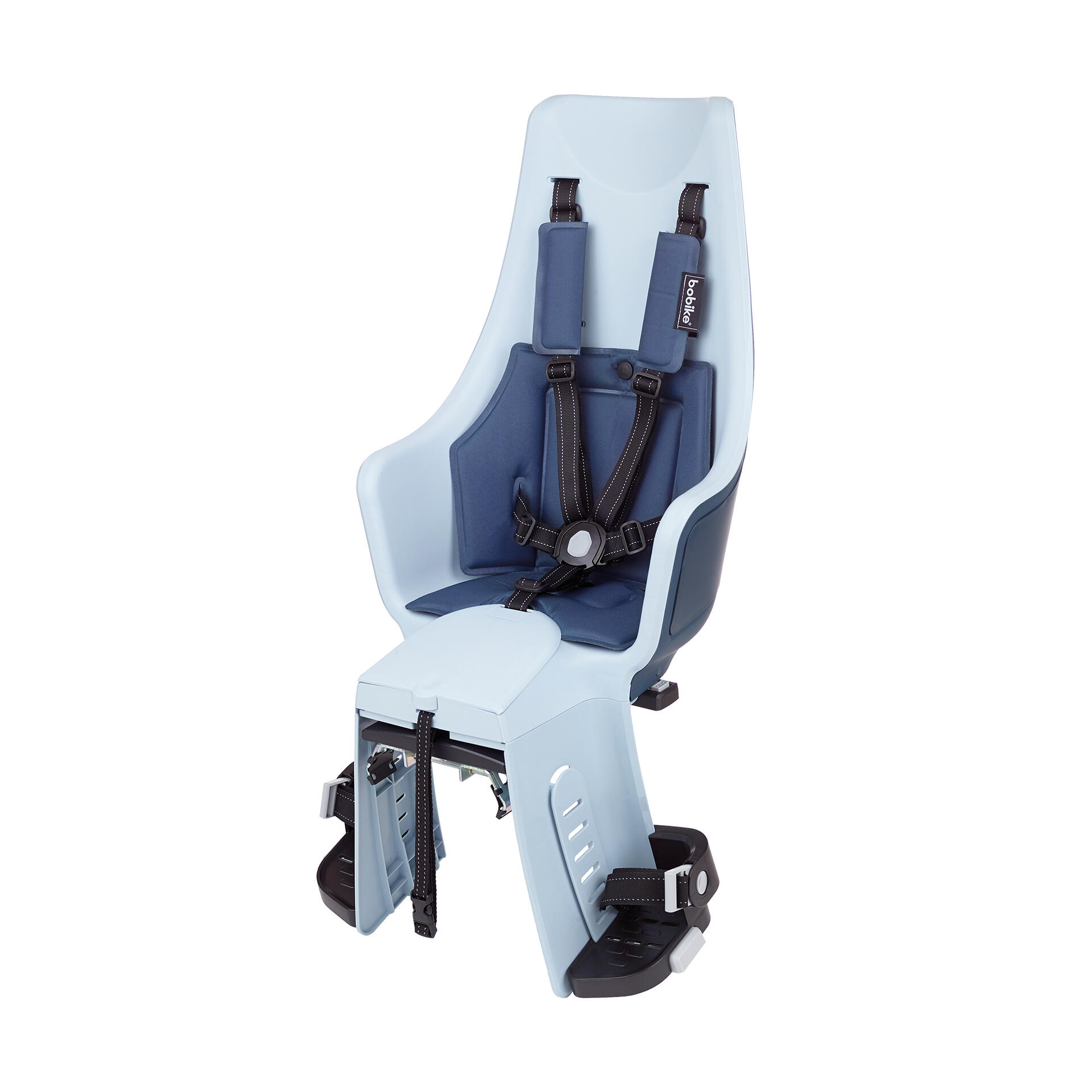 Cadeira Bicicleta Traseira Exclusive Maxi Plus LED Porta-Bagagens Denim