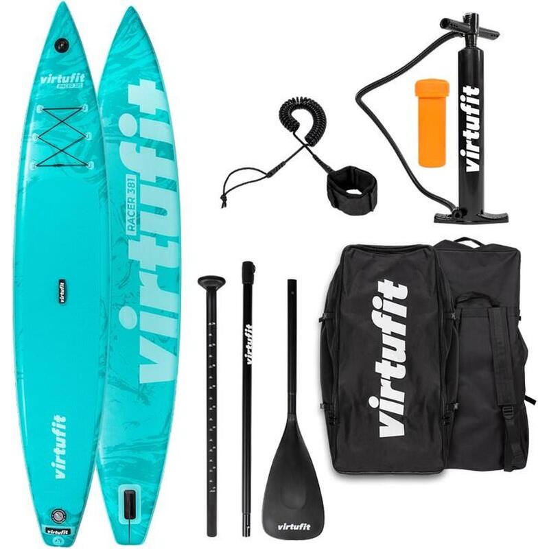 Supboard Racer 381 - Turquoise - Inclusief accessoires en draagtas