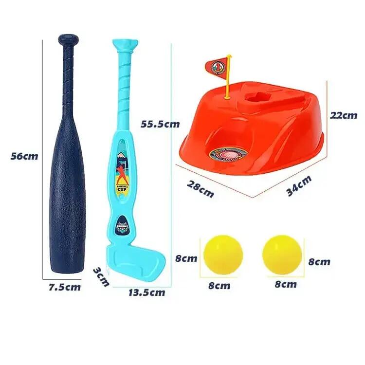 Joc interactiv 2 in 1 golf si baseball, 63x30x35 cm 2/6
