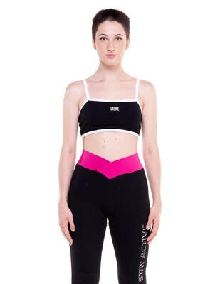 Crop top voor dames black & white