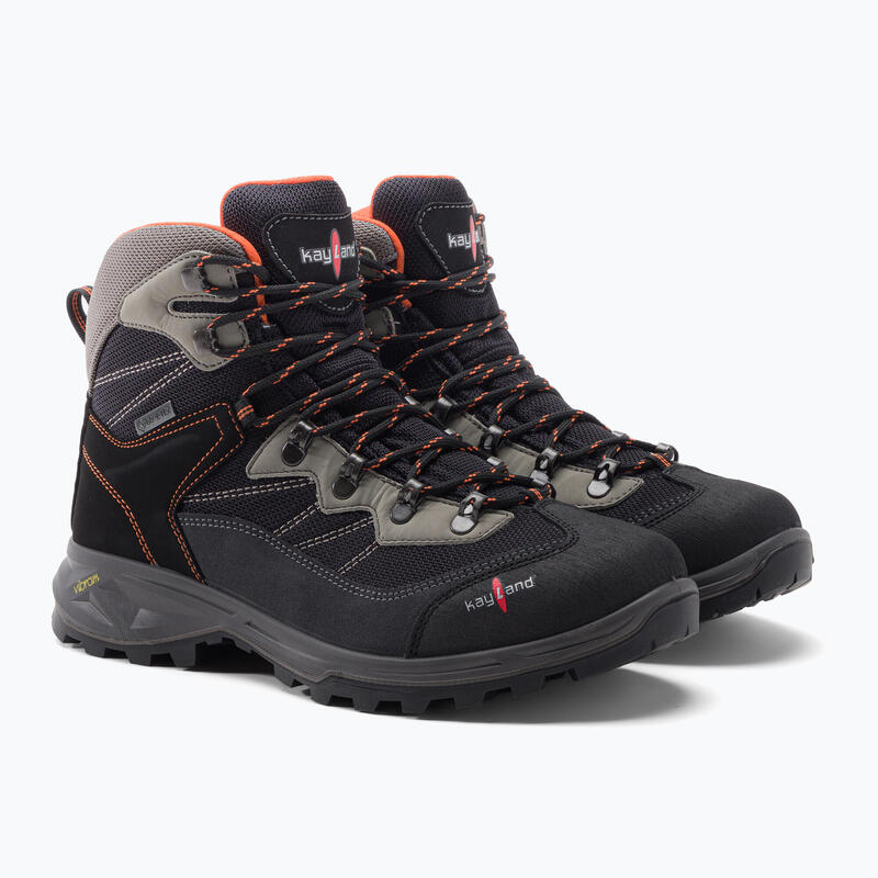 scarponcino trekking uomo TAIGA EVO GTX BLACK-ORANGE