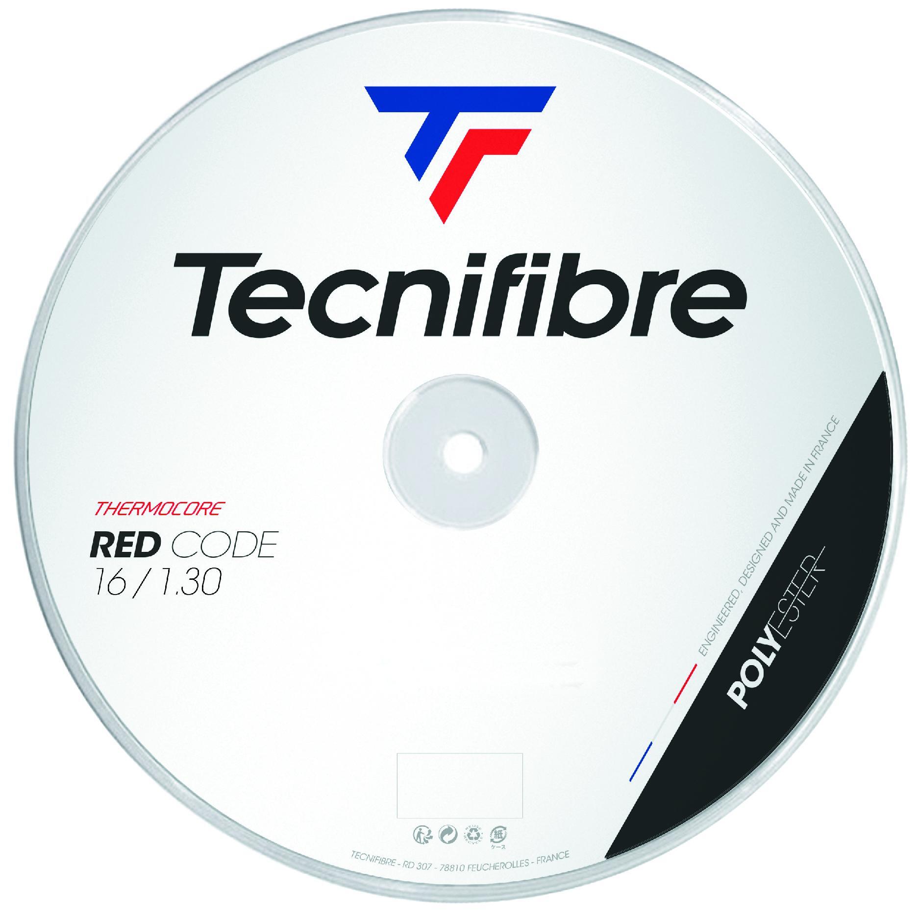 TECNIFIBRE Cuerdas de tenis Tecnifibre Red Code 200 m
