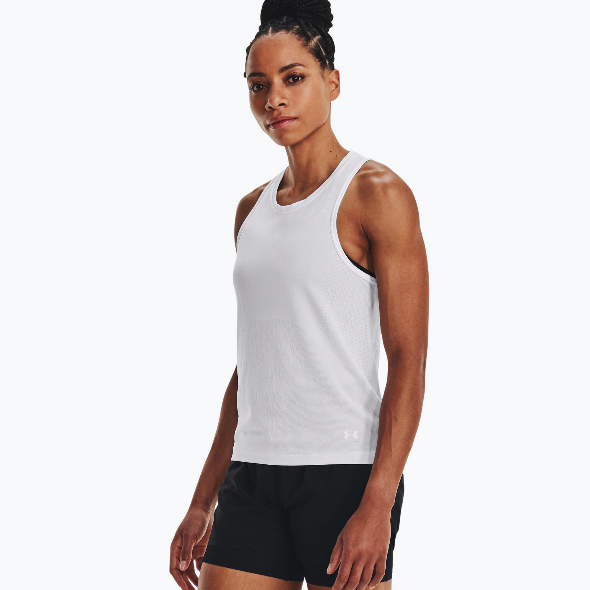 Under Armour Seamless Stride Singlet hardloop-T-shirt voor dames 3/5