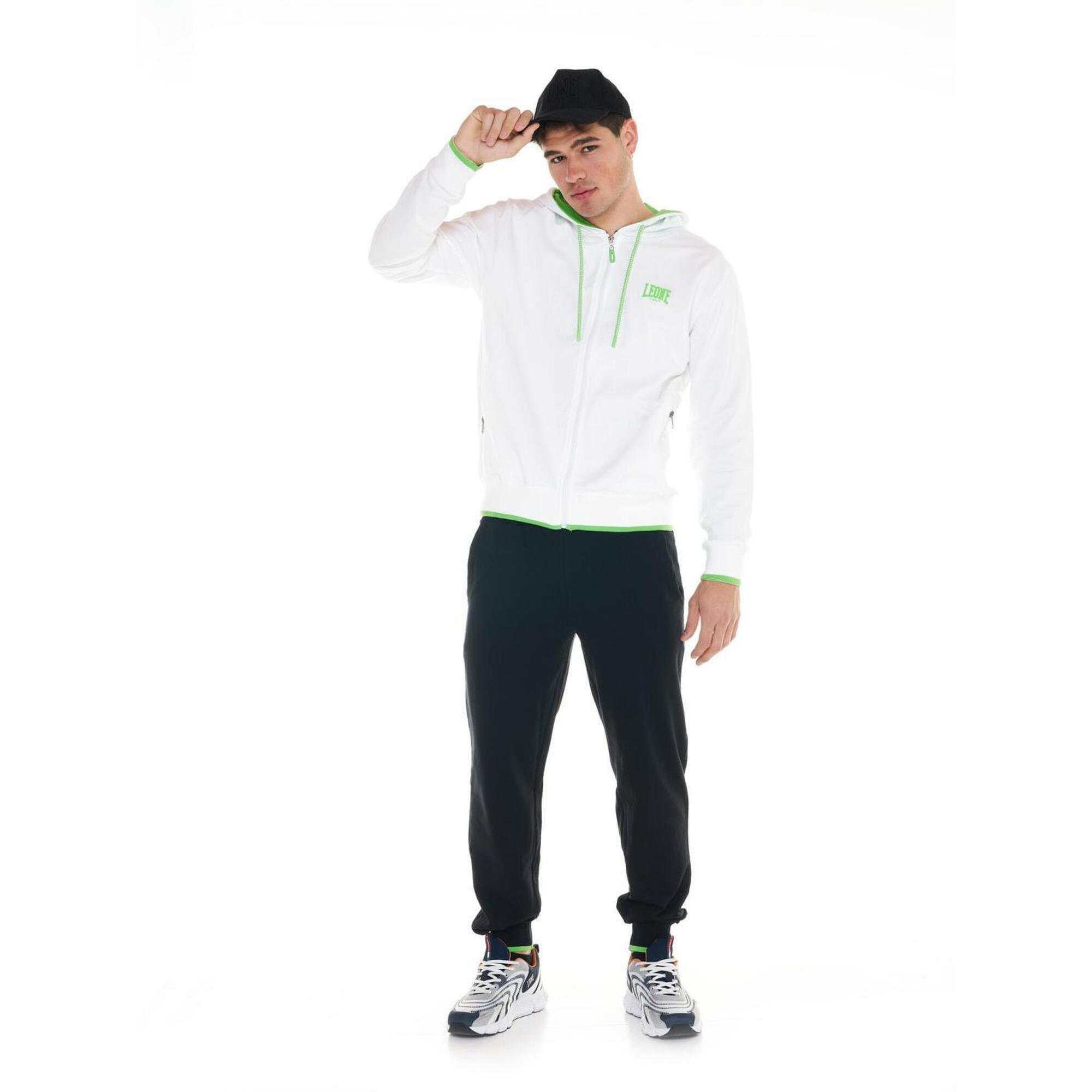 Sportowy dres męski Fluo z kapturem
