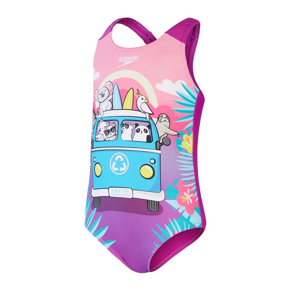 Baby Girl's Printed Swimsuit 4/5