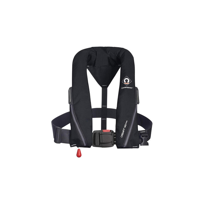 Gilet de Sauvetage Automatique Crewfit 165N Sport Noir - Adulte