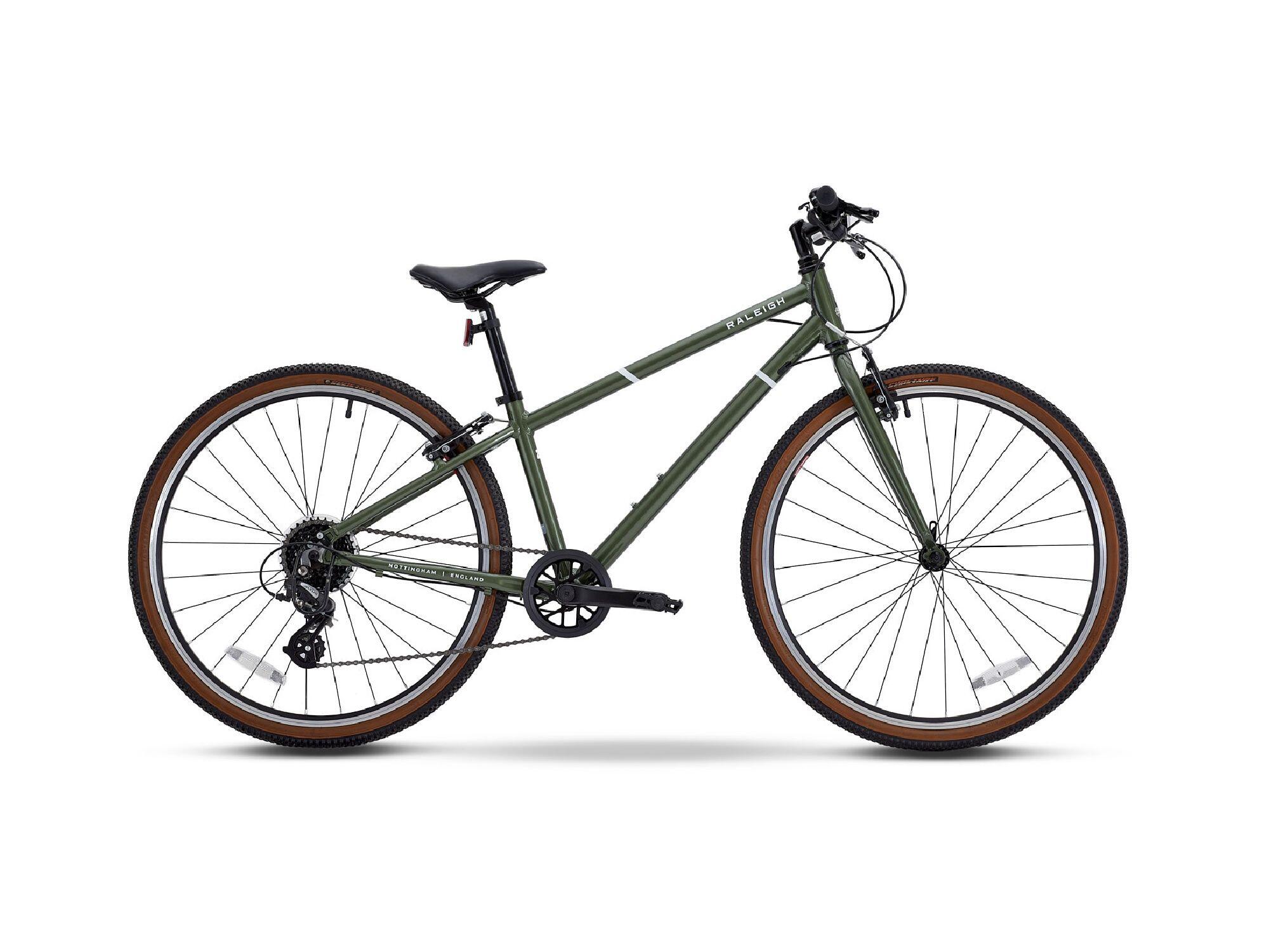 Raleigh POP 26" 8 Speed Alloy Childrens Bike KHAKI GREEN 1/5