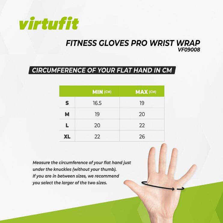 Fitnesshandschoenen Pro met Wristwrap