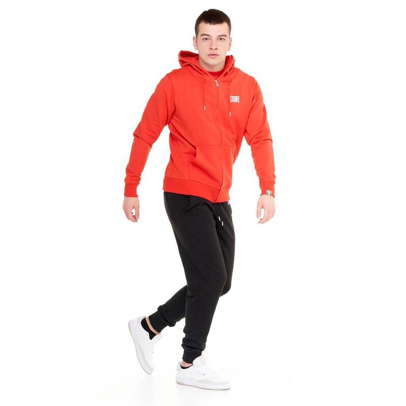 Sweat à capuche homme full zip basic Petit Logo