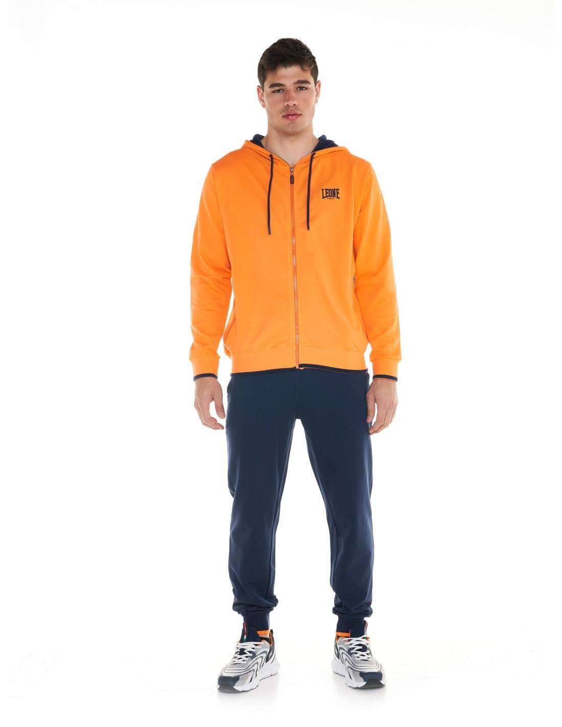 Laranja / Azul marinho