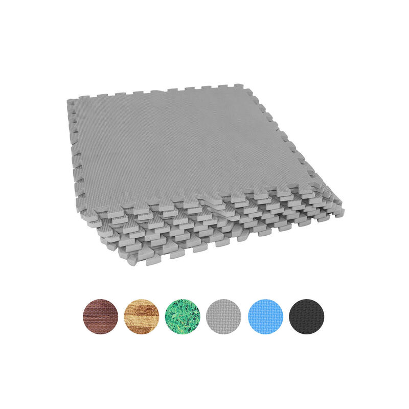 MSports® Bodenmatte Bodenschutzmatten Set - 8 Schutzmatten in verschiedenen  Farben (8 Schutzmatten)