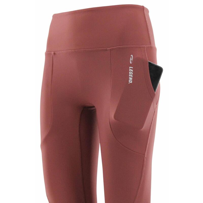 Legging de sport femme haricot rouge